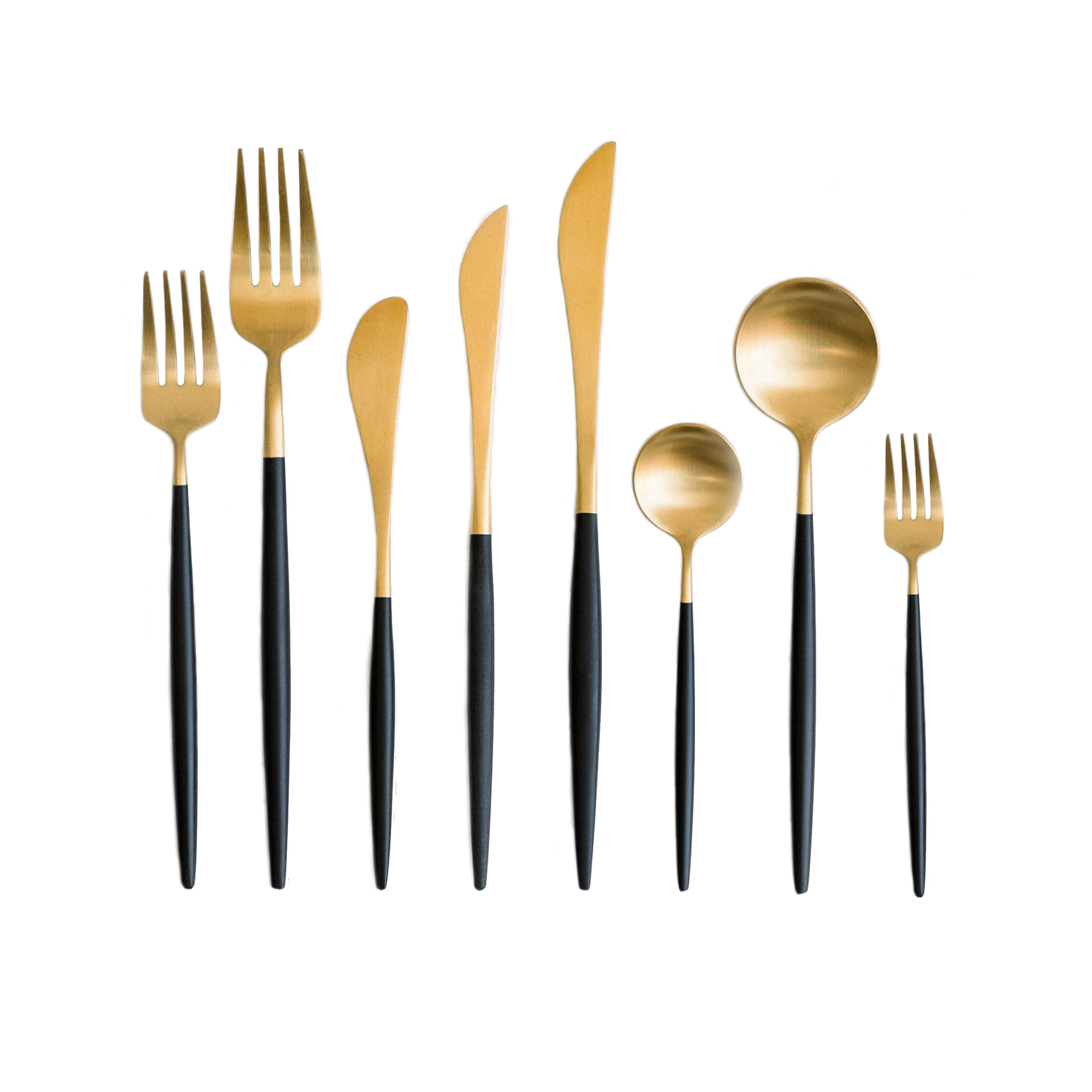 moon-cutlery-gold-black-rent Cutlery