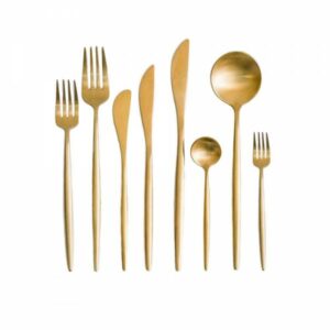 High-quality cutlery in gold: the MOON collection for your festive occasions