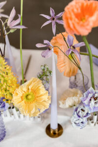 Easter table decoration ranunculus