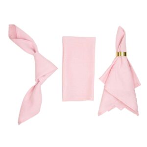 Pink linen napkin