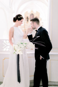 kloster woeltingerode black white wedding couple 2