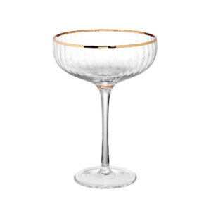 Champagnerschale CHARLESTON mit Goldrand