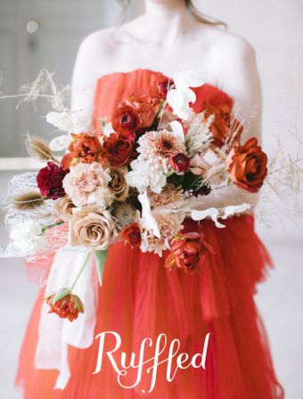 Fine Art French Wedding with a Playful Design in Dazzling Reds