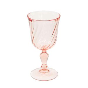 Jardin pink red wine glass