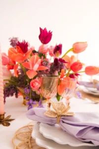 table of the month sunset serenade napkin ring orchid