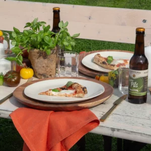 Maguelone dinner plate from Jars in Quartz at an Italian party