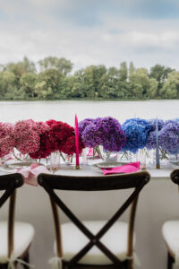 table decoration with hydrangeas 07