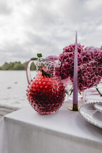 table decoration with hydrangeas 01