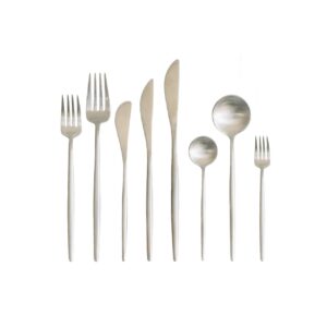 Silver matt cutlery - MOON collection