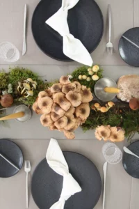 magnolias on silk table of the month woodlands forest mushrooms autumn inspiration 1000x1500px 18