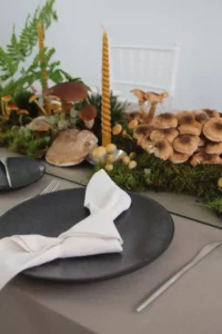 magnolias on silk table of the month woodlands forest mushrooms autumn inspiration 1000x1500px 19