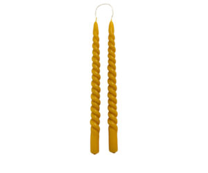 rustiklys swirl taper candles nature 1