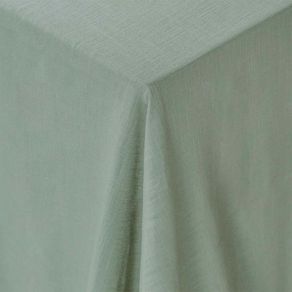 linen tablecloth sage