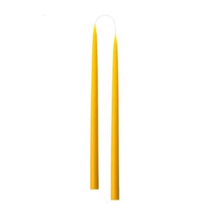 art industries taper candles sun yellow yellow 1 2