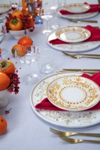 Adelasia plate with reduced maximalist decoration